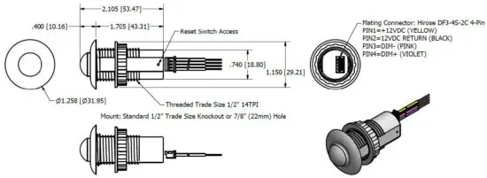 FIG 2 Mechanical Dimensions