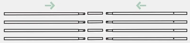 beeloom Zigzag Tipi Tent - parts1