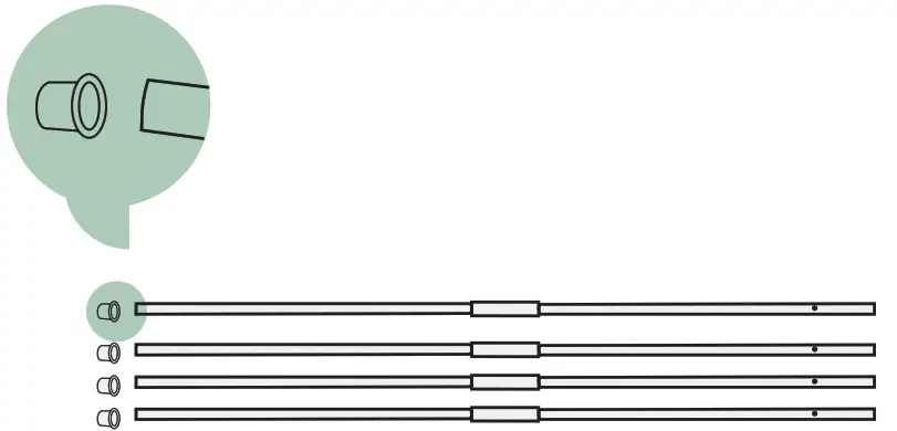 beeloom Zigzag Tipi Tent - parts2