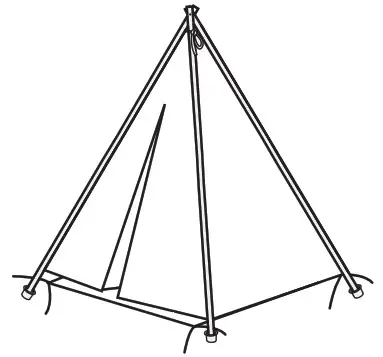 beeloom Zigzag Tipi Tent - parts4