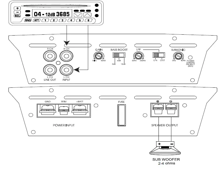 Lanzar HTG157 Amplifier Car Audio Bass Boost (10)