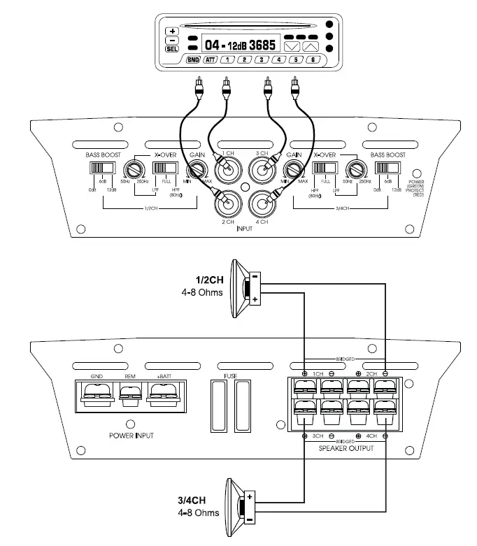 Lanzar HTG157 Amplifier Car Audio Bass Boost (16)