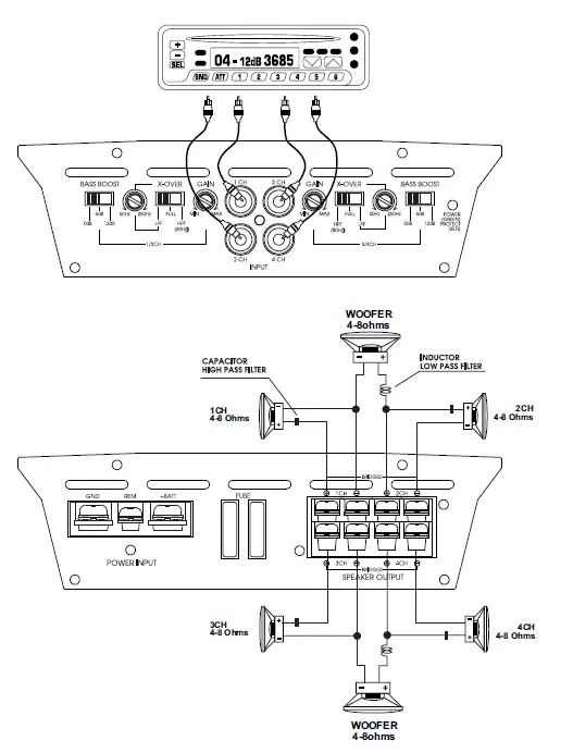 Lanzar HTG157 Amplifier Car Audio Bass Boost (17)