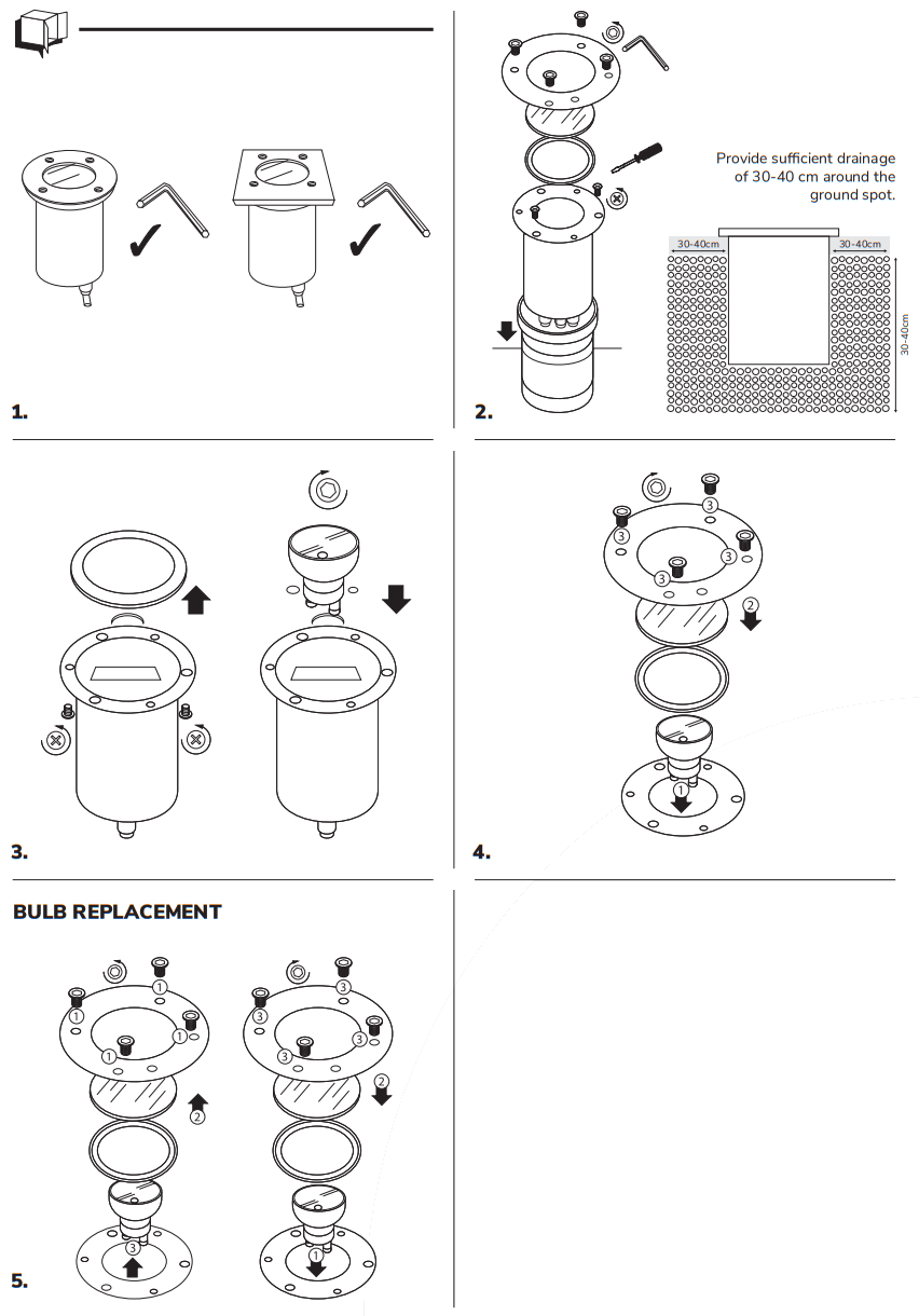 HOFTRONIC 4405854 Maisy Ramsay Dimmable Led Ground Light - FIGURE 1