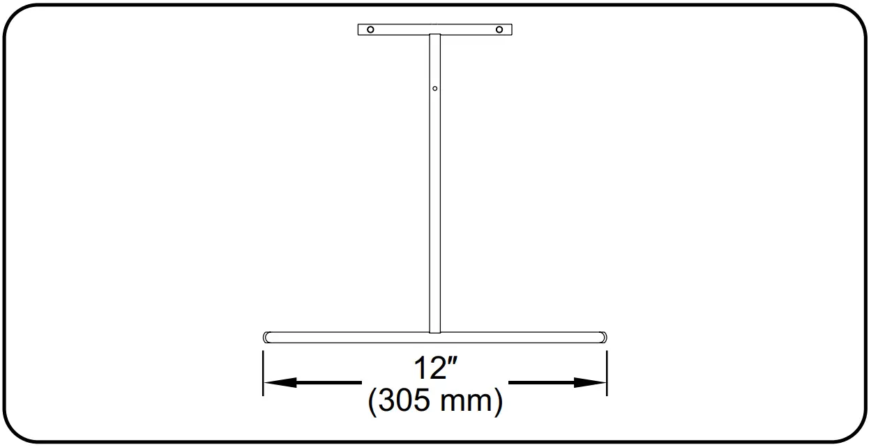 T-Leg Footprint Dimension