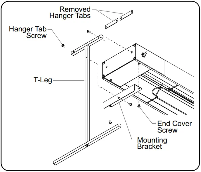 T-Leg Stand mounting