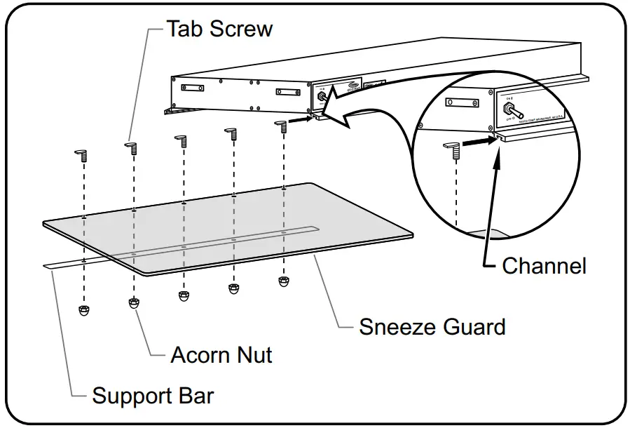 Installing Sneeze Guards