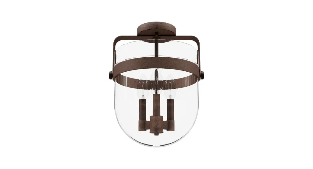 Hunter 19835 3 Light Flush Mount Instruction Manual