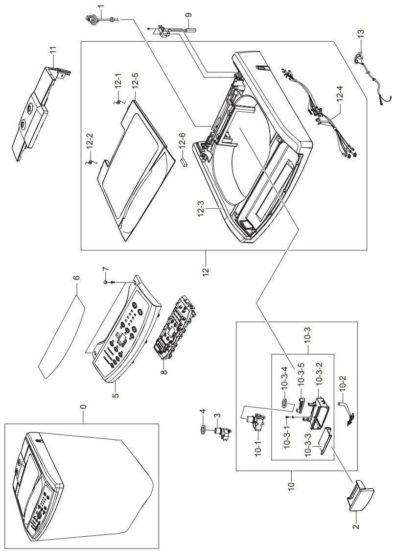SAMSUNG SW75V9WIP XSA Washing Machine - Figure 2