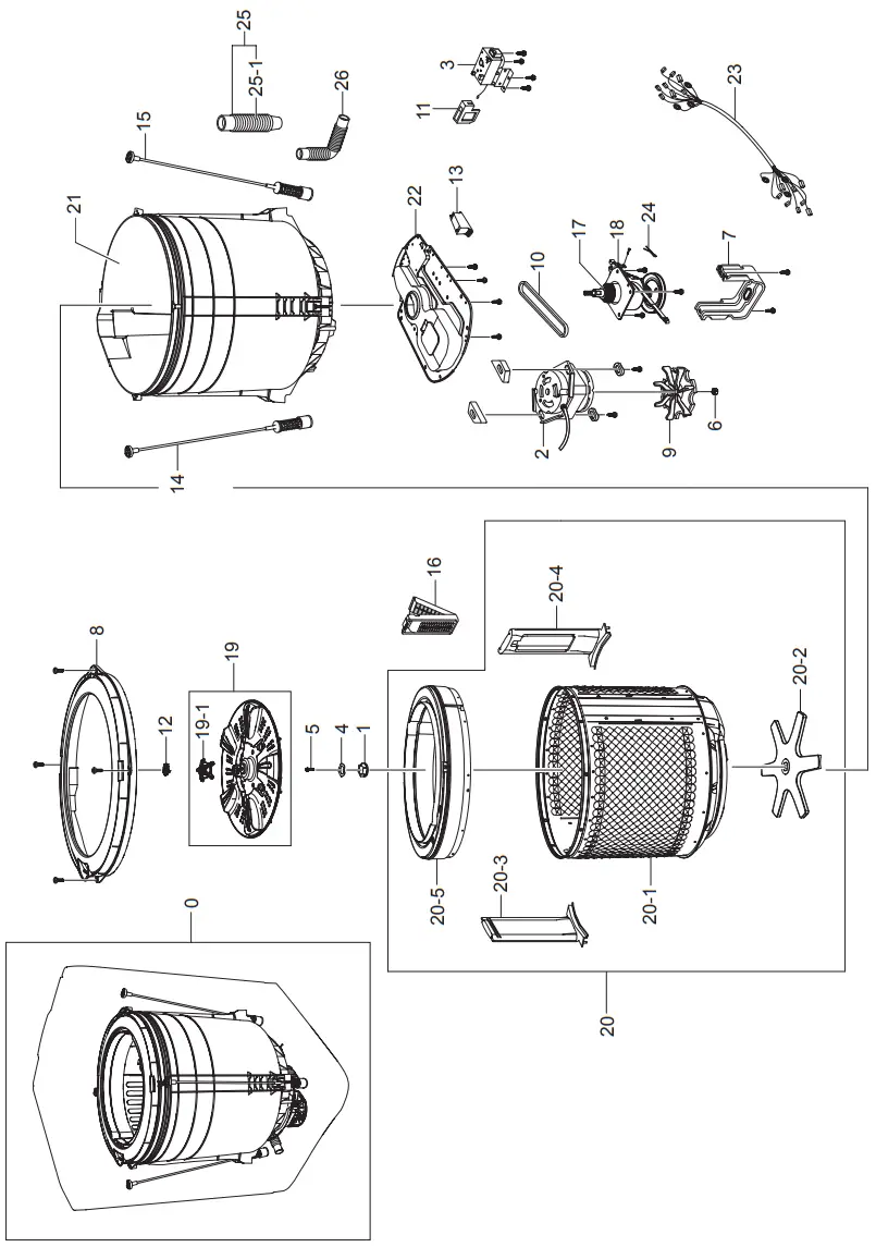 SAMSUNG SW75V9WIP XSA Washing Machine - Figure 3