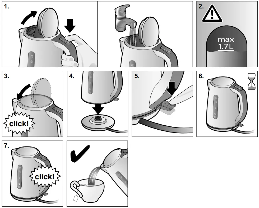 BOSCH TWK7507GB Cordless Electric Kettle - fig 3