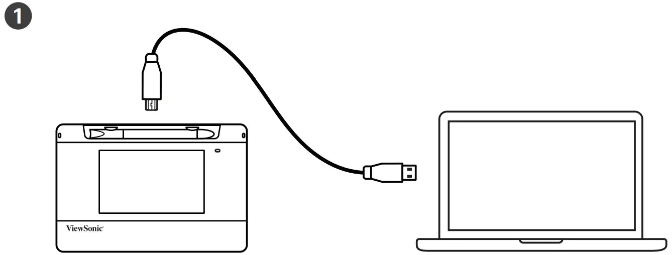 ViewSonic PD0524 Signature Pad - Figure 1