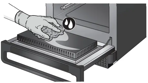 MERRYCHEF Eikon E1S High Speed Countertop - using a wet clean