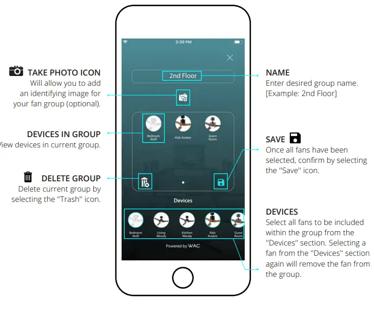 Modern Forms FH-W1803-44L-27-TT Flush Mount Ceiling Fan 9