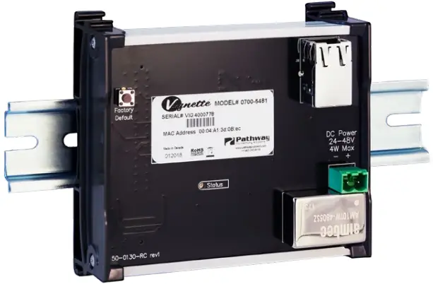 Pathway 0700-5481 PWGW DIN CLK Vignette Clock