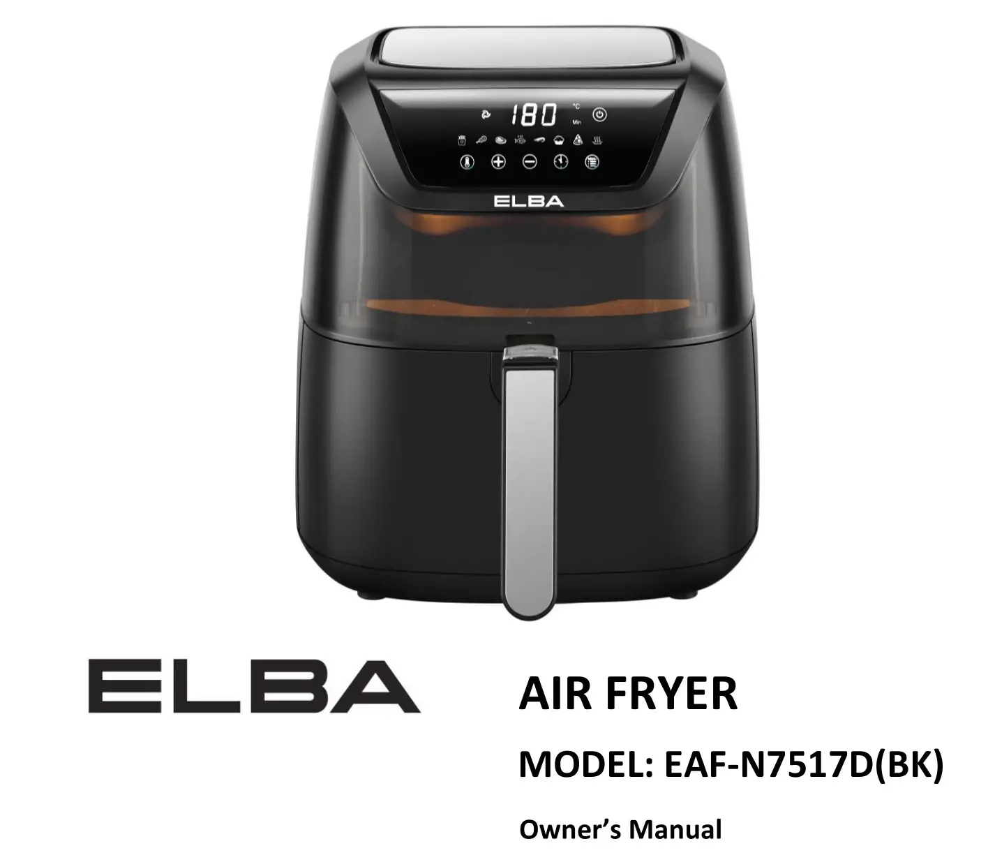 ELBA EAF-N7517D Air Fryer Owner's Manual