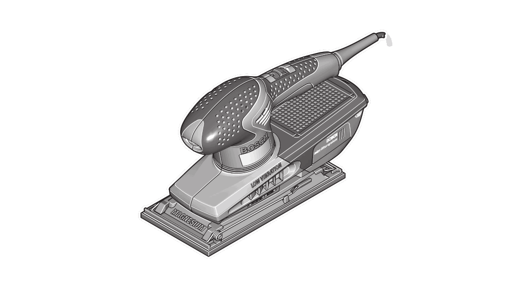 Bosch Pss 300 Ae Sander Instruction Manual