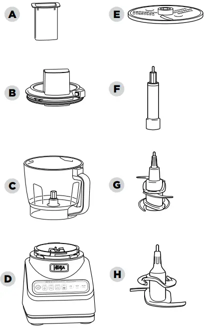 NINJA BN600 Professional Food Processor With Auto Iq - PARTS