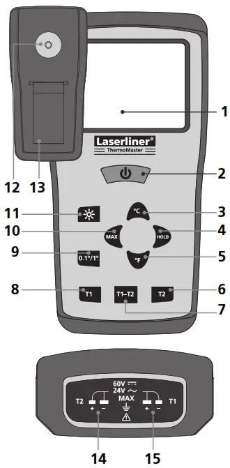 Laserliner 082 035A ThermoMaster Thermometer - LC display