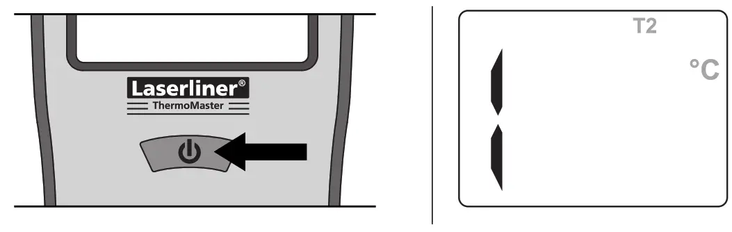 Laserliner 082 035A ThermoMaster Thermometer - display