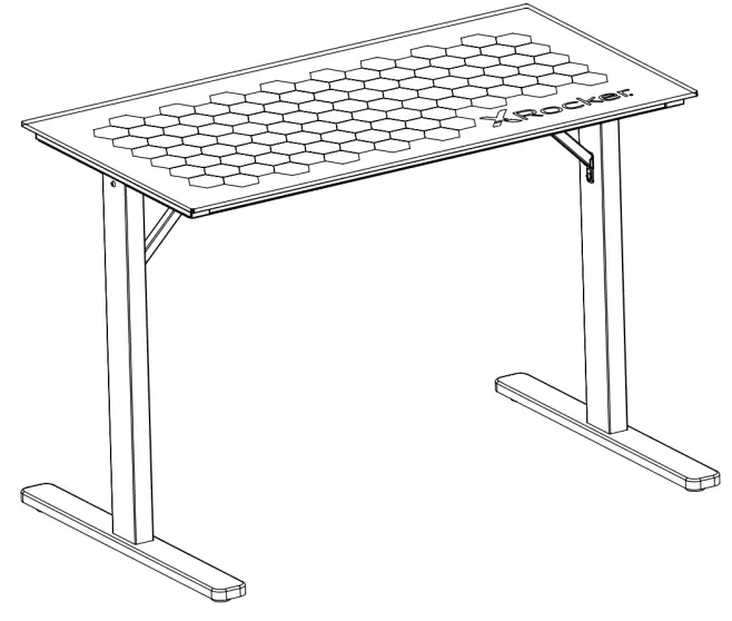 X-Rocker-5136701-Spectrum-RGB-Gaming-Desk-with-Glass-Top-and-LED-Lights-fig-1