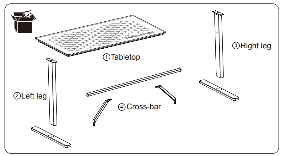 X-Rocker-5136701-Spectrum-RGB-Gaming-Desk-with-Glass-Top-and-LED-Lights-fig-3