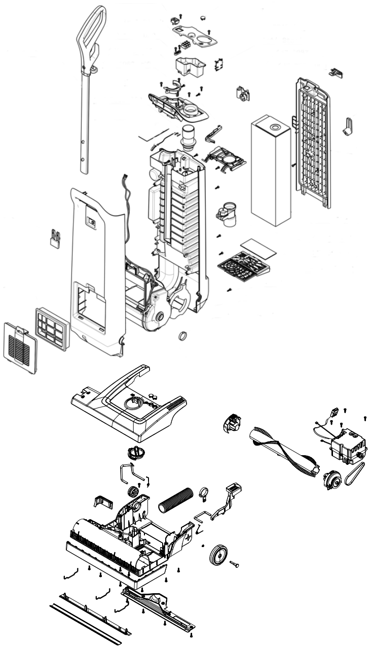 Nilfisk Advance Spectrum 12S Upright Vacuum - FIGURE 1