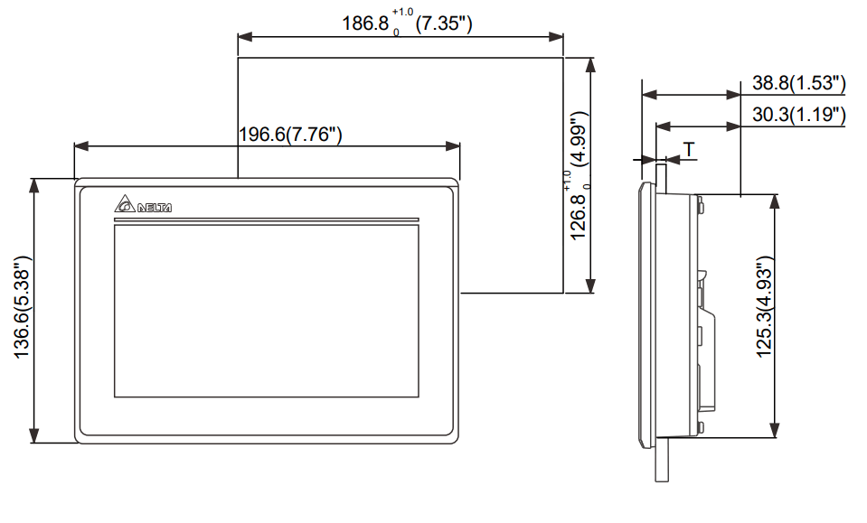 DELTA DOP-107PV 7 Inch TFT LCD HMI Touch Panel Screen - fig 4