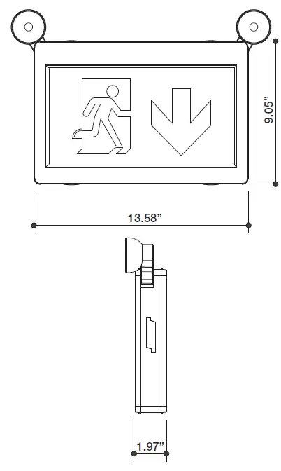 NOTHING-BUT-LEDS-1550391-Emergency-Lights-Running-Man-Combo-Exit-Sign-FIG-3