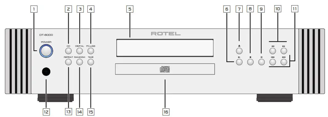 ROTEL DT 6000 DAC Transport - overview