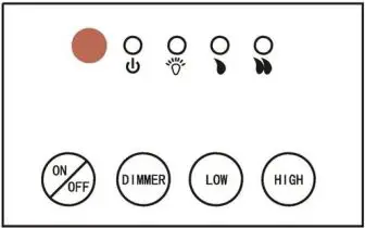 Dynasty SD Series Fireplaces [SD30, SD33,SD39,SD45, S14W] - Buttons and indicators