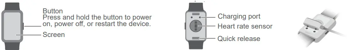 HUAWEI TIA-B09 B29 Watch Fit Smartwatch with Slim Metal Body