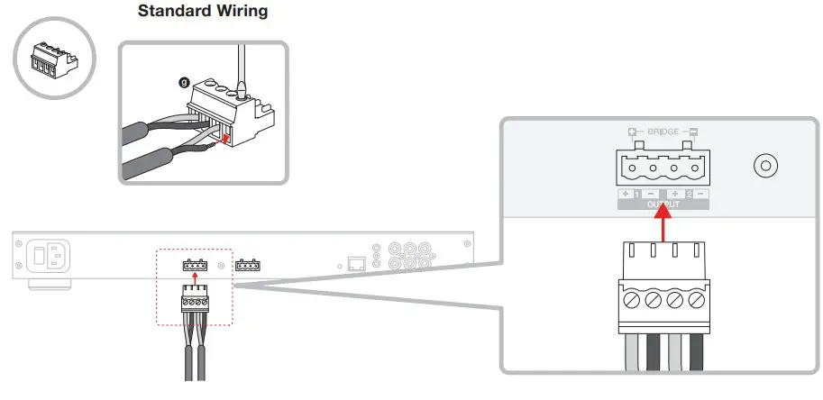 Connecting to speakers