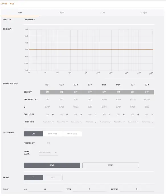 DSP Settings for third party products