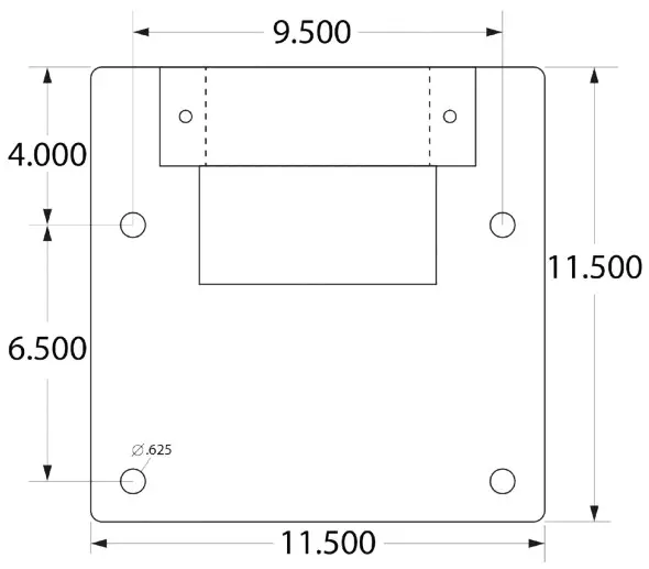 Underneath Pedestal Base