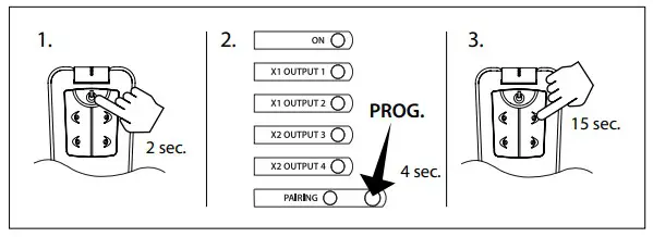 vetus WRCBS Universal Bluetooth Wireless Remote Control - Program (additional) transmitter