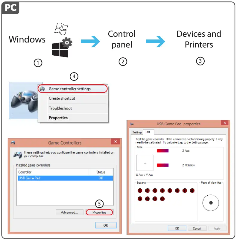 Trust 20712 GXT 540 Yula Wired Gamepad Installation 3