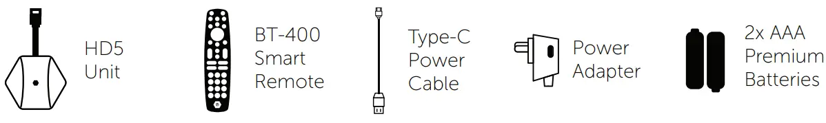 buzztv HD5 Android TV Dongle - Package