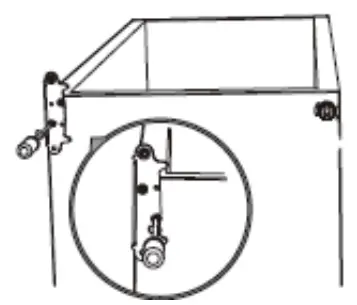 Moulinex MSTTR77WH Refrigerator - levelling foot