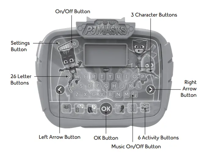 VTech 80-175900 PJ Masks Learning Tablet fig1