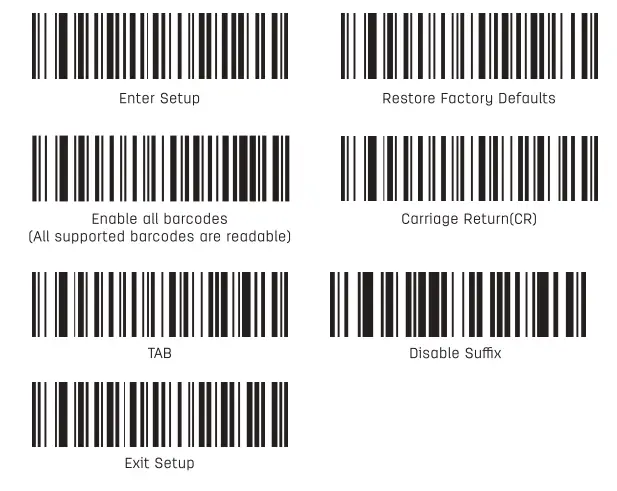 deli E14953W Handheld Barcode Scanner - bar code 1