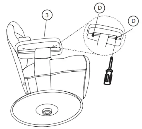MATT BLATT MBPENNYACBA Penny Resting Chair Black PU-12
