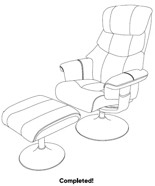 MATT BLATT MBPENNYACBA Penny Resting Chair Black PU-16