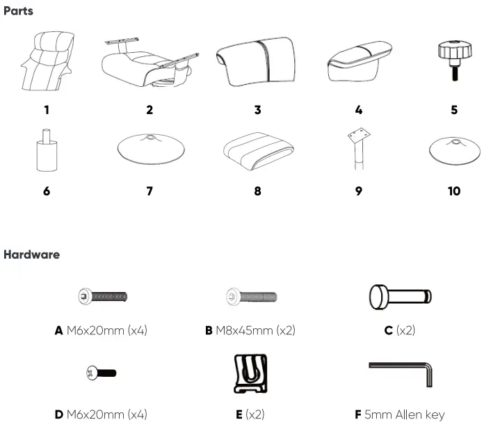MATT BLATT MBPENNYACBA Penny Resting Chair Black PU-2