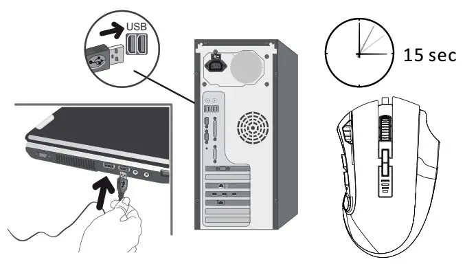 CANYON GM-15 Gaming Mouse with-- Connection