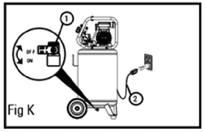 STEALTH SAQ-12018 20 Gallon Air Compressor-fig k