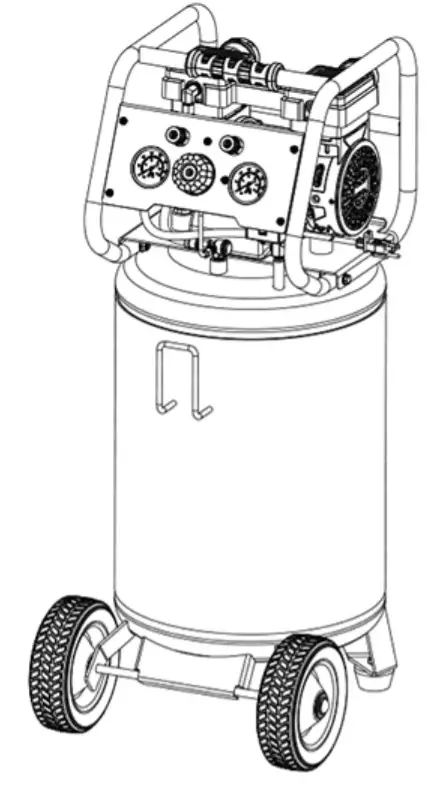 STEALTH SAQ-12018 20 Gallon Air Compressor