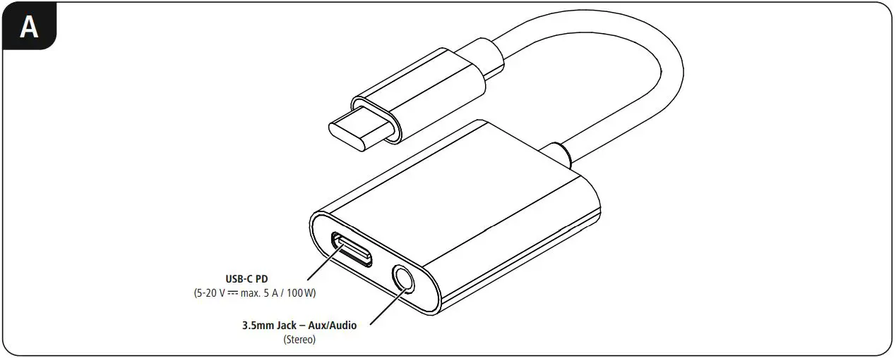 hama 2-in-1 Audio Adapter - overview