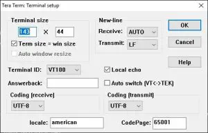X-CUBE-IOTA1 Expansion Software Package -- Terminal setup