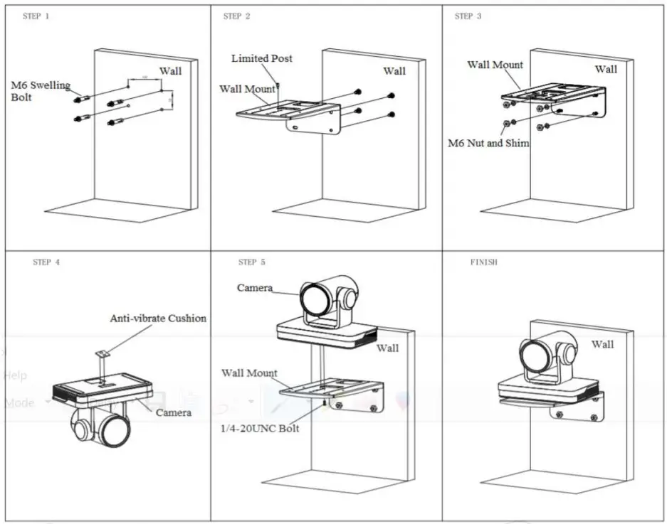 BZBGEAR BG-4KND Series Live Streaming PTZ Camera - Wall Mounting 1